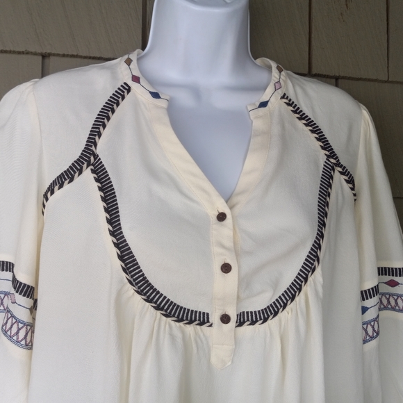 BA&SH Plume Top- Ecru - Picture 4 of 12